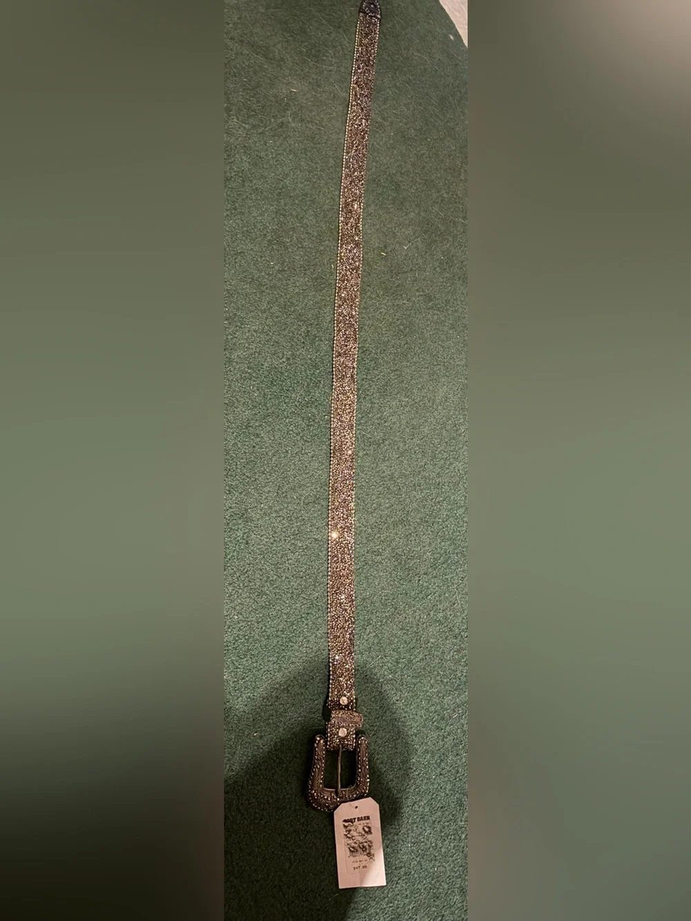 Sparkling Brown Crystal Stretch Belt - Women Accessories